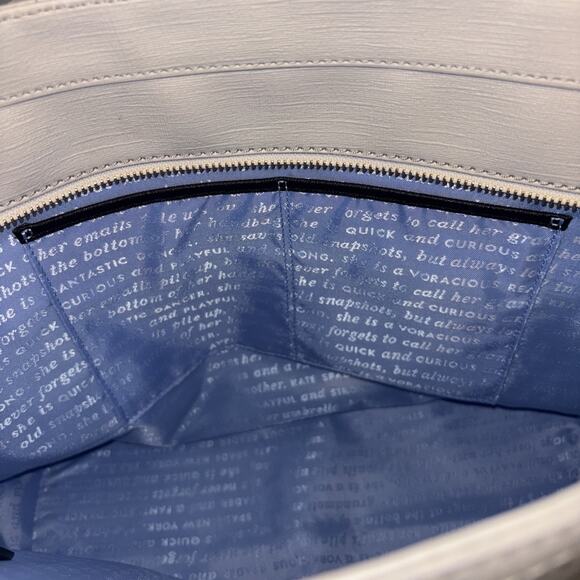 Kate Spade Large Jazz Things Up Cool Cat Kitty Francis Tote Purse Bag NWOT - Picture 12 of 14